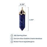 MORGAN & PAIGE Bronze 18K Gold, 14k Rose Gold or Rhodium Plated Hexagonal Crystal Pendant Necklace - Gold Necklace Healing Chakra Necklace for Women, Lab Created or Genuine Gemstones Gift 32"