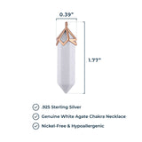 MORGAN & PAIGE Bronze 18K Gold, 14k Rose Gold or Rhodium Plated Hexagonal Crystal Pendant Necklace - Gold Necklace Healing Chakra Necklace for Women, Lab Created or Genuine Gemstones Gift 32"