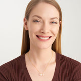 MORGAN & PAIGE .925 Sterling Silver 18K Gold Plated Hexagonal Crystal Pendant Necklace - Dainty Gold Necklace Healing Chakra Necklace for Women, Genuine Gemstones with or without Cubic Zirconia 16"