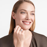 Morgan & Paige Bridal Ring Set - Channel-Set Heart Shaped Cubic Zirconia - 925 Platinum Plated Sterling Silver Wedding and Engagement Ring Set For Women