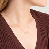 MORGAN & PAIGE .925 Sterling Silver 18K Gold Plated Hexagonal Crystal Pendant Necklace - Dainty Gold Necklace Healing Chakra Necklace for Women, Genuine Gemstones with or without Cubic Zirconia 16"