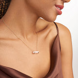 MORGAN & PAIGE .925 Sterling Silver 18K Gold Plated Hexagonal Crystal Pendant Necklace - Dainty Gold Necklace Healing Chakra Necklace for Women, Genuine Gemstones with or without Cubic Zirconia 16"