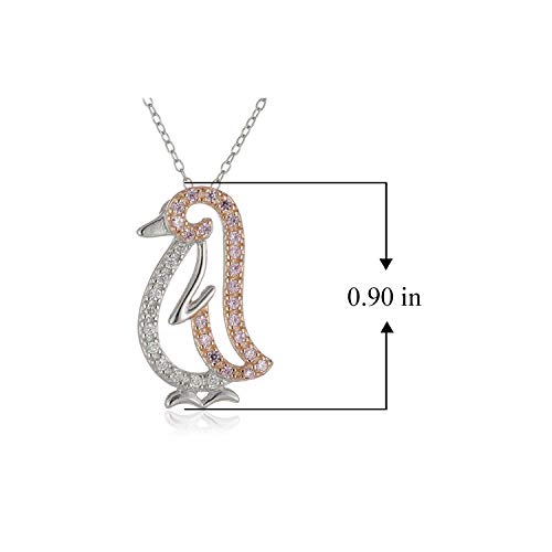 Sterling Silver Penguin Pendant Necklace