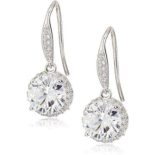 Cubic Zirconia Dangle Drop Earrings