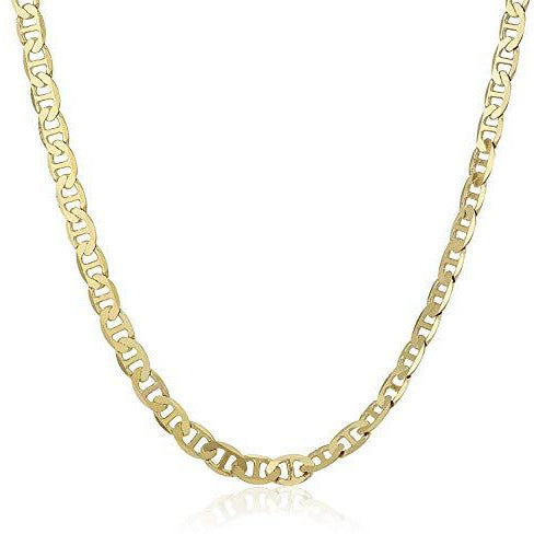 14k Yellow Gold Men's 22" Mariner Chain Necklace