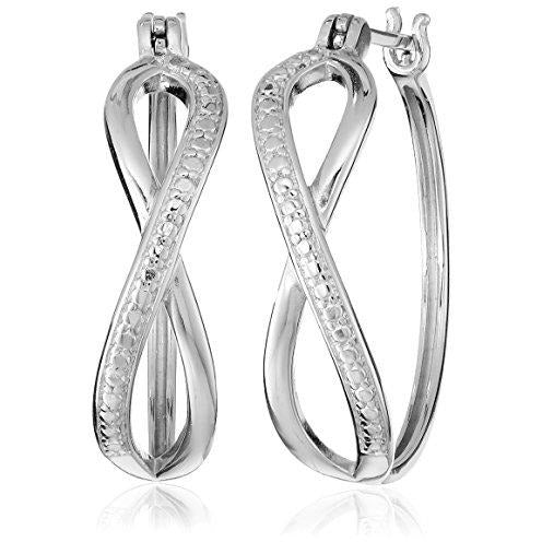 Sterling Silver Infinity Loop Hoop Earrings