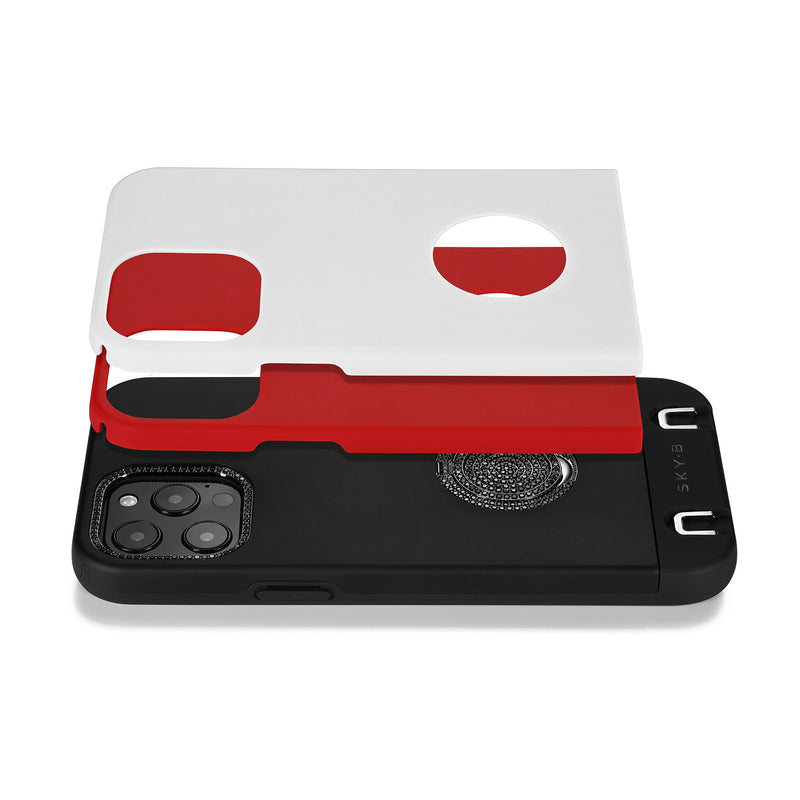 AfterDark iPhone Case - Black / White / Red