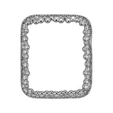Face view Silver Champagne Bubbles Apple Watch Case jewelry
