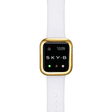 Top View Gold Minimalist Apple Watch Case