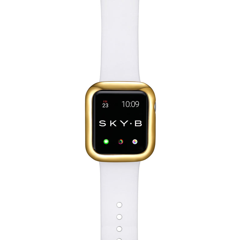 Top View Gold Minimalist Apple Watch Case