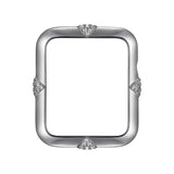 Face view Silver Pav√© Points Apple Watch Case jewelry