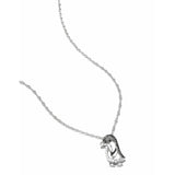 Rhodium-Plated .925 Sterling Silver 1/5 Cttw Black and White Diamond Open Cutout 3/4" Penguin Pendant Necklace on 18" Rope Chain (I-J Color, I2-I3 Clarity)