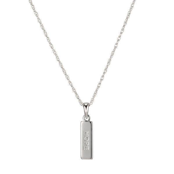 Hope Mantra Bar Necklace