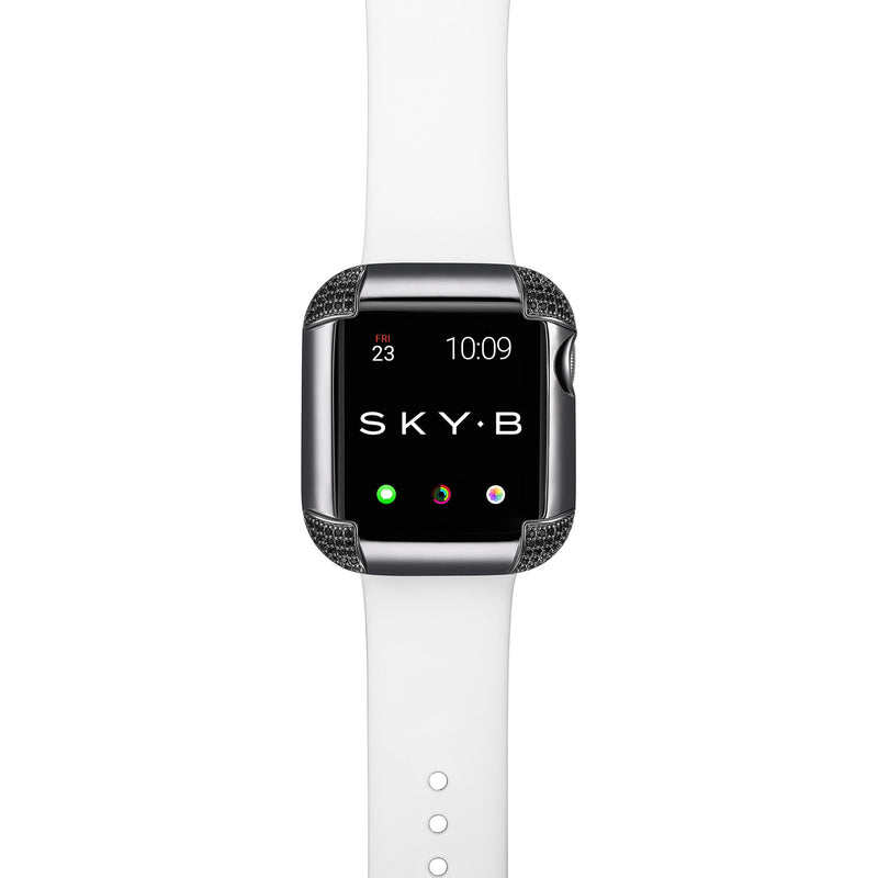 Pavé Corners Apple Watch Case - Black
