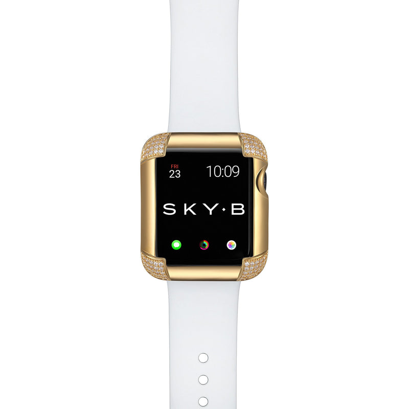 Pavé Corners Apple Watch Case - Gold