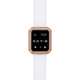 Deco Double Halo Apple Watch Case - Rose Gold