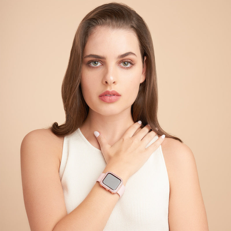 Double Halo Apple Watch Case - Rose Gold